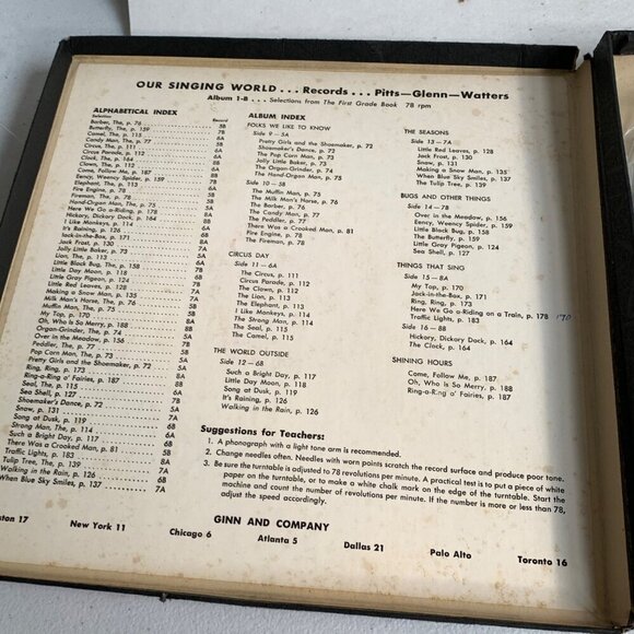 Songs from The First Grade Book Album 1-B Vinyl Records Set - Picture 2 of 5
